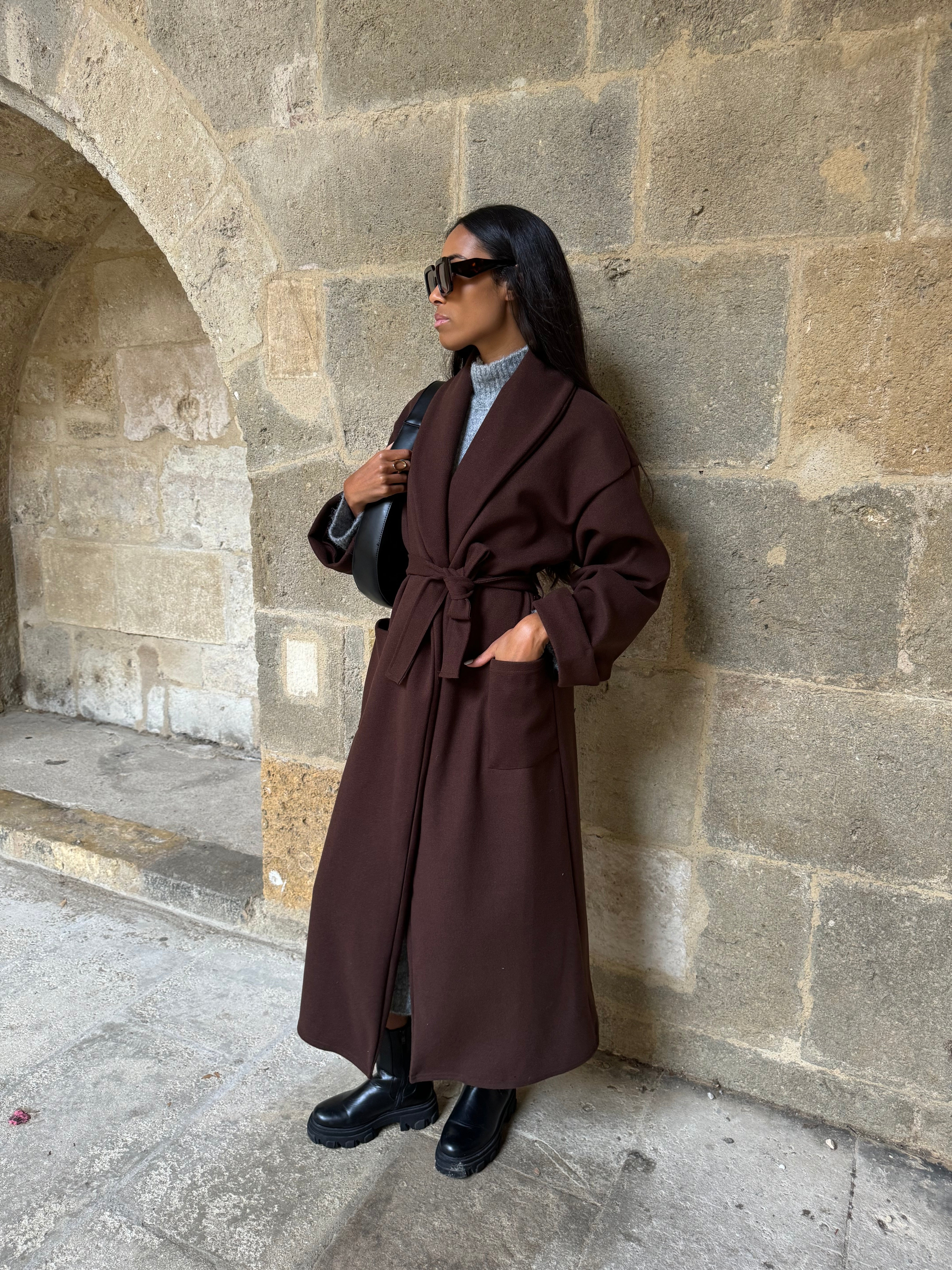 Manteau Fenty Marron