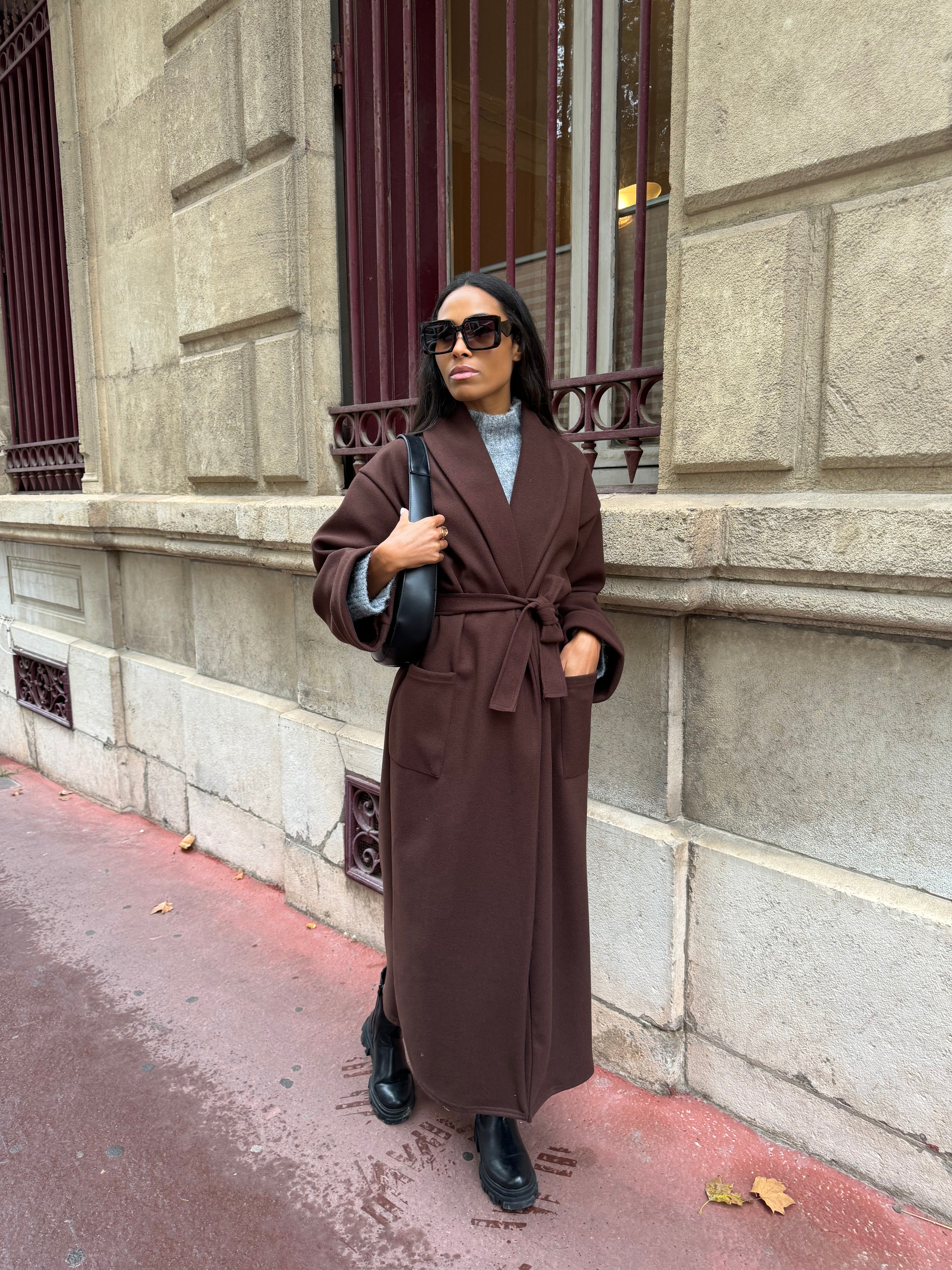 Manteau Fenty Marron