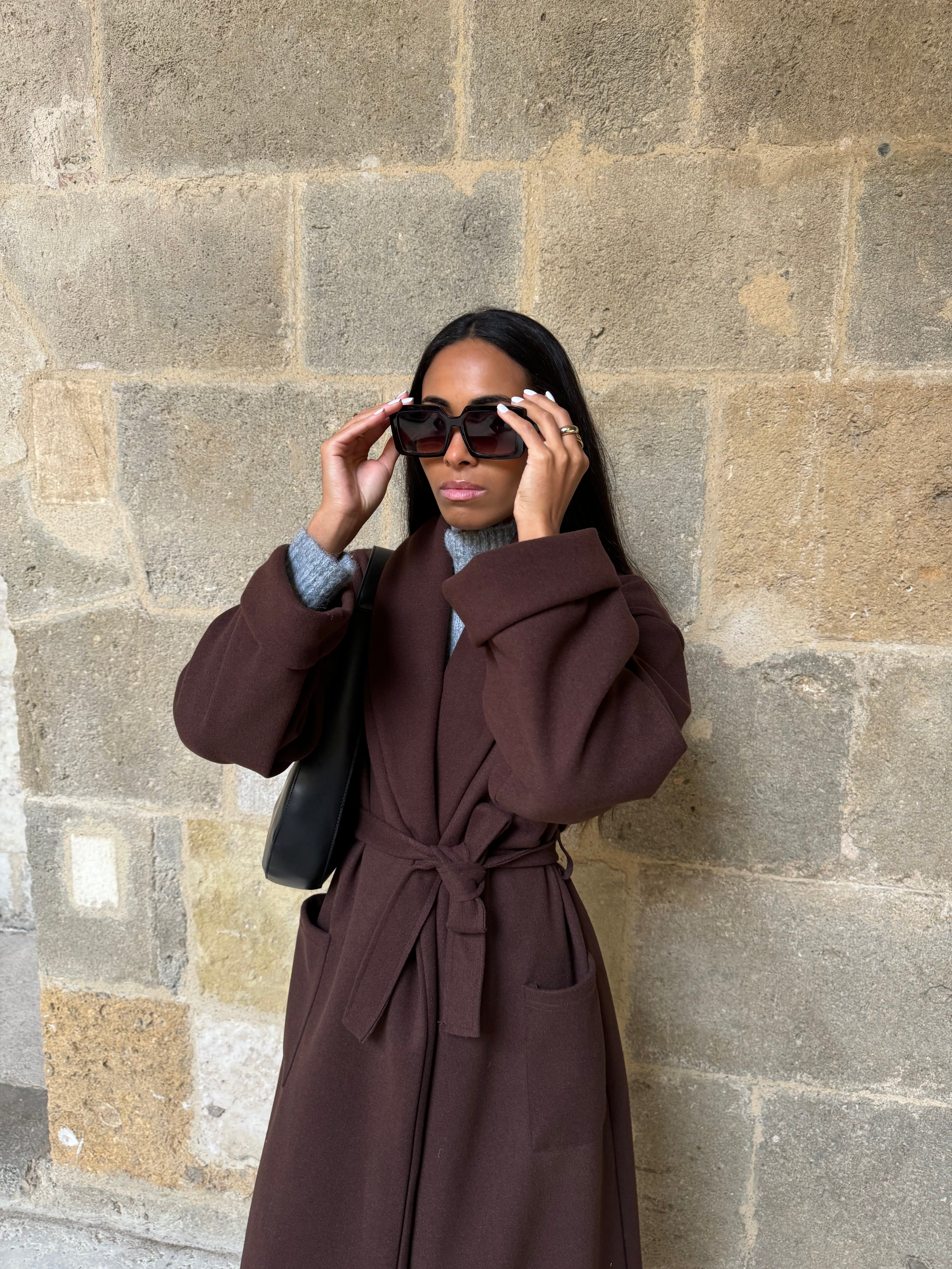 Manteau Fenty Marron